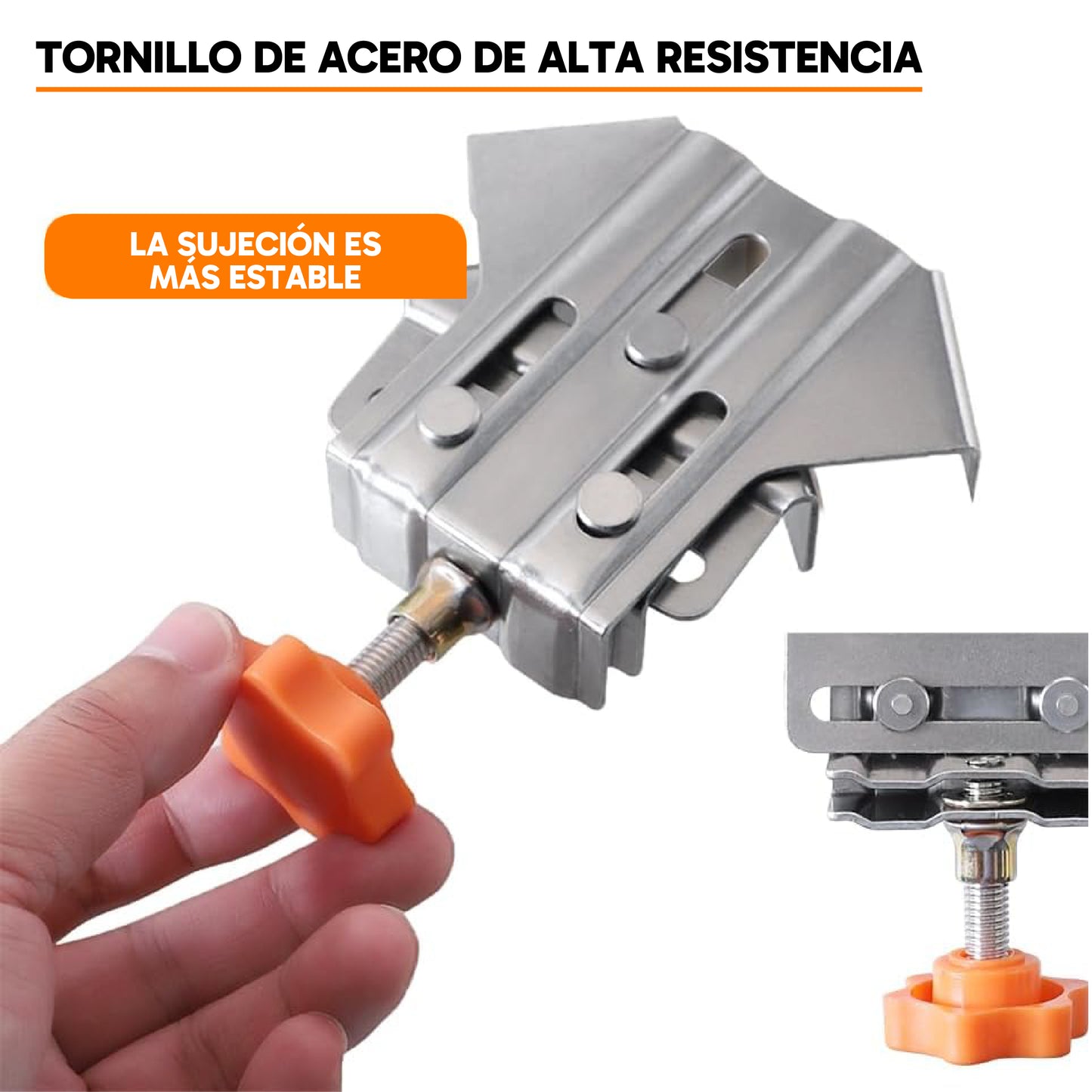 Abrazaderas de Esquina de 90° para Carpintería (Pack de 2)