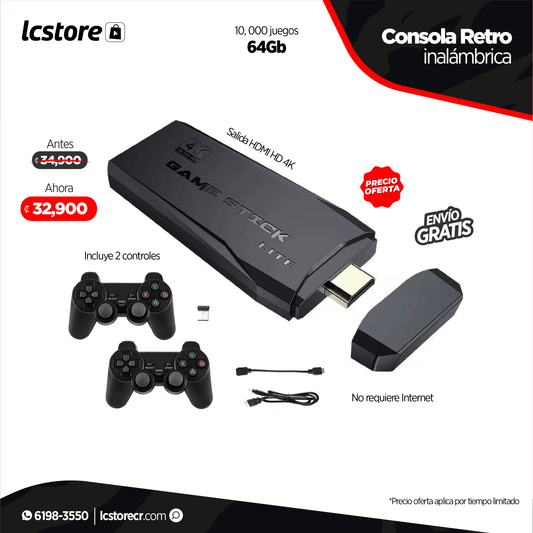 Consola Retro 2.4G inalámbrica - LC Store