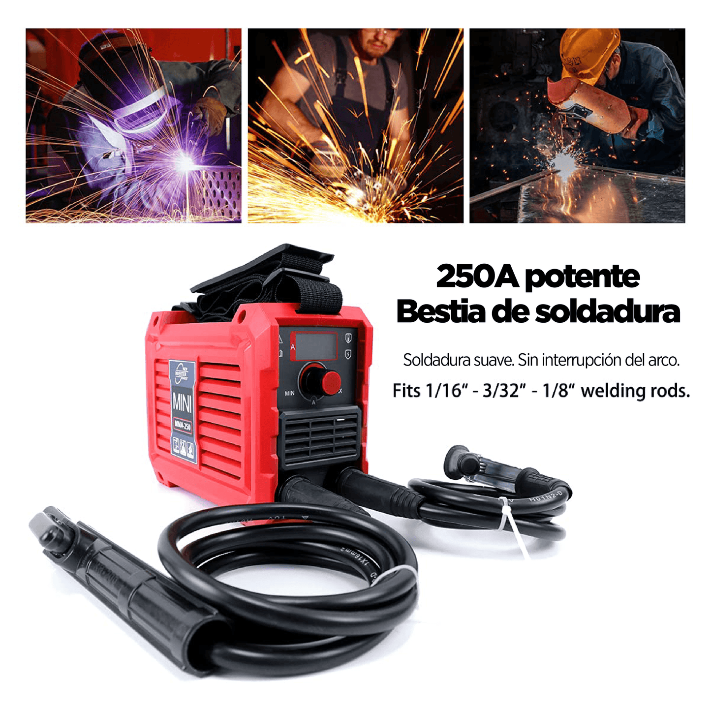 Maquina de Soldar de 250 Amperios - Inversora de 250 Amperios