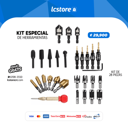 Kit de herramientas para carpintería