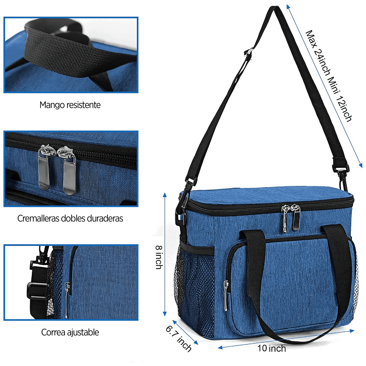 Bolso aislante para comidas ideal para picnic, trabajo y más