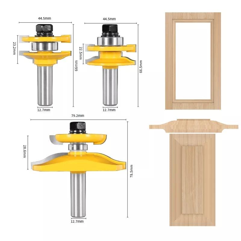 Fresas Router de 1/2 para puertas 45°