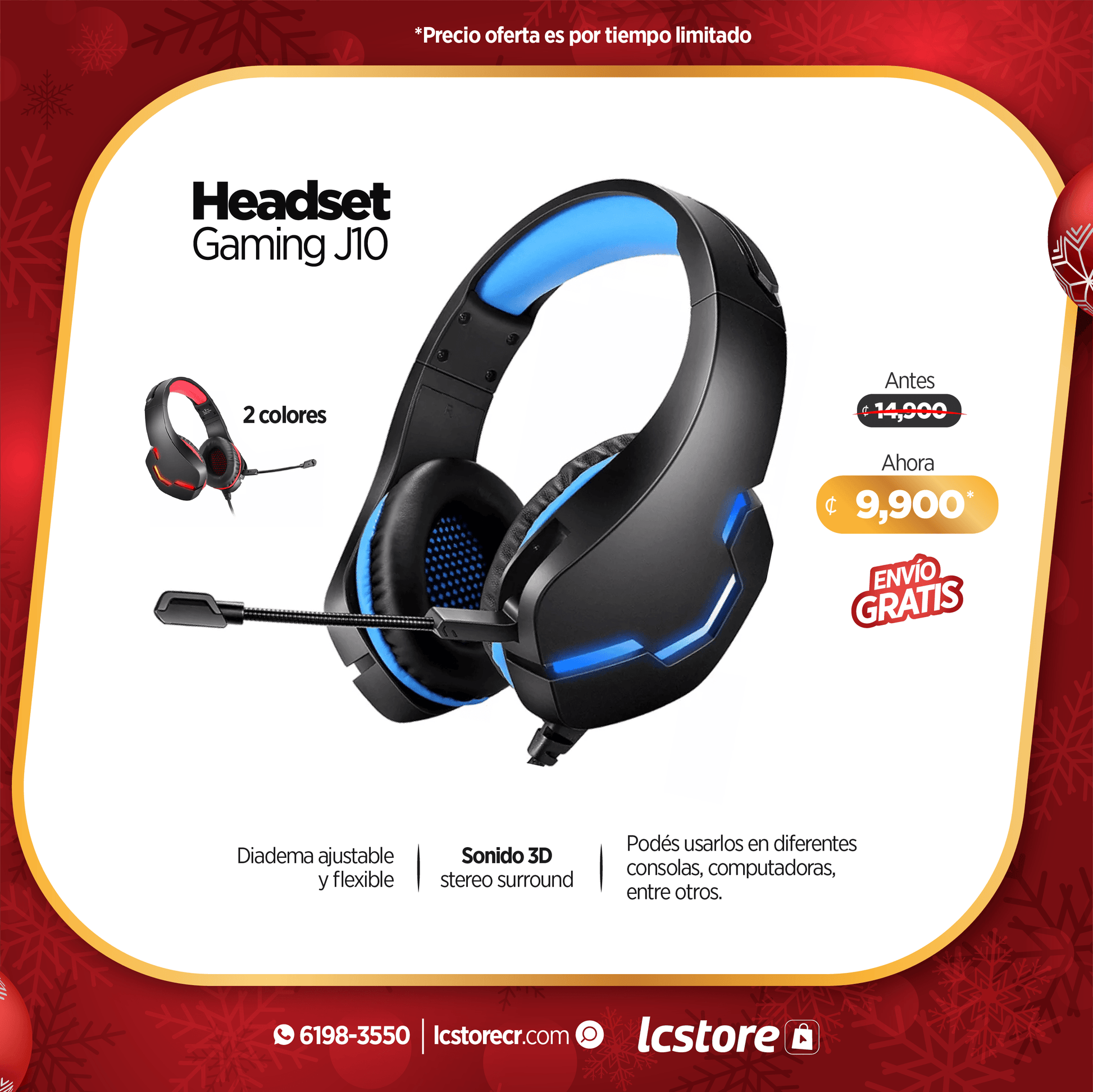 Headset Gaming J10 - LC Store