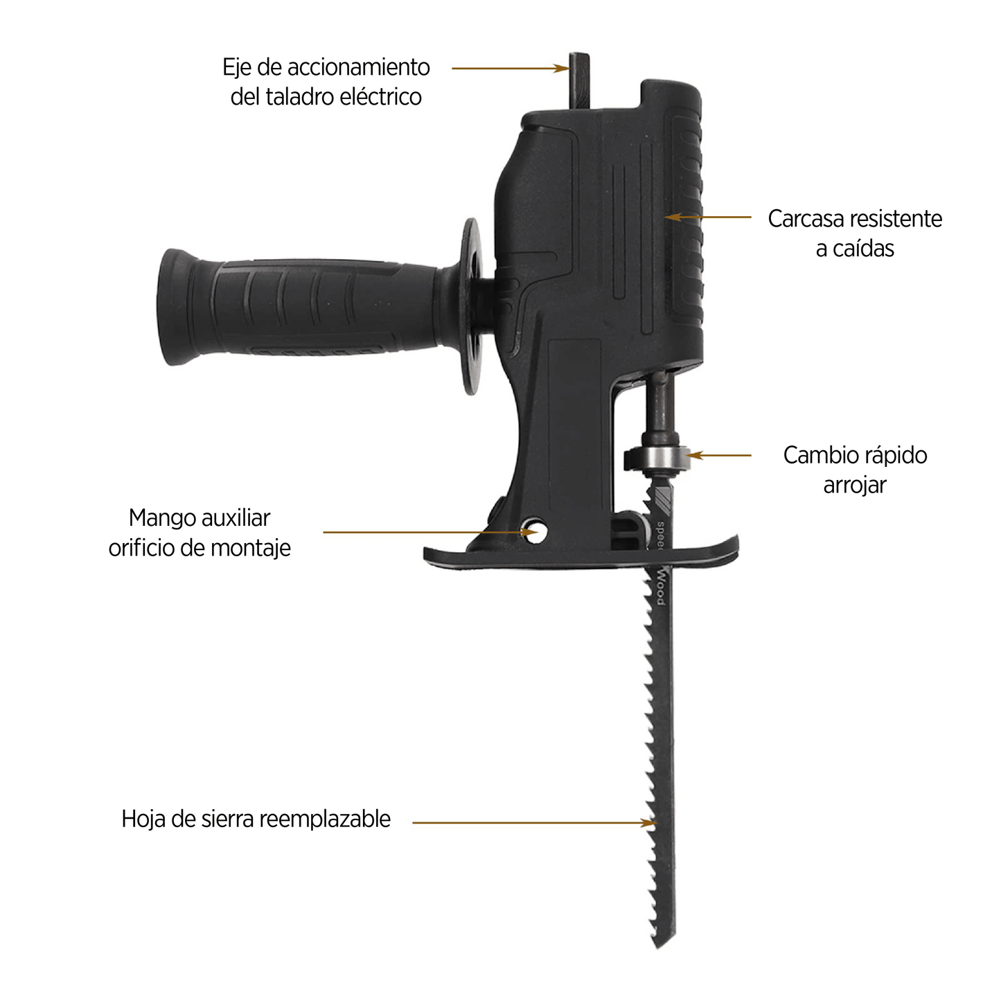 Adaptador para Taladro Sierra inalámbrica