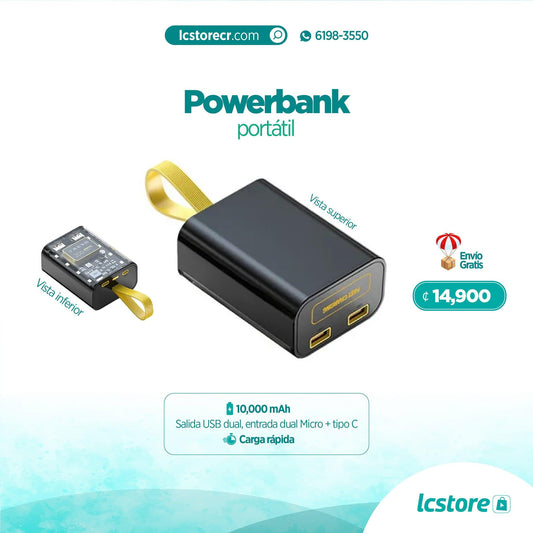 Powerbank de 10,000mAh / Batería portátil