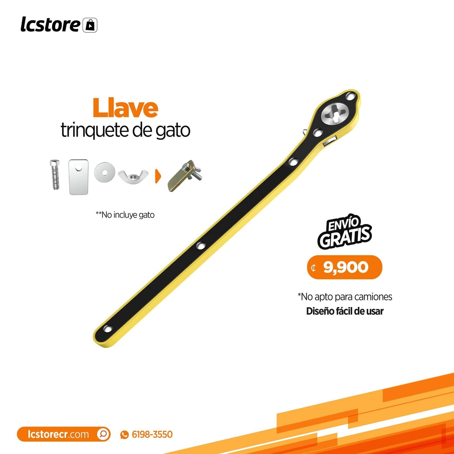 Llave Trinquete para Gata Universal