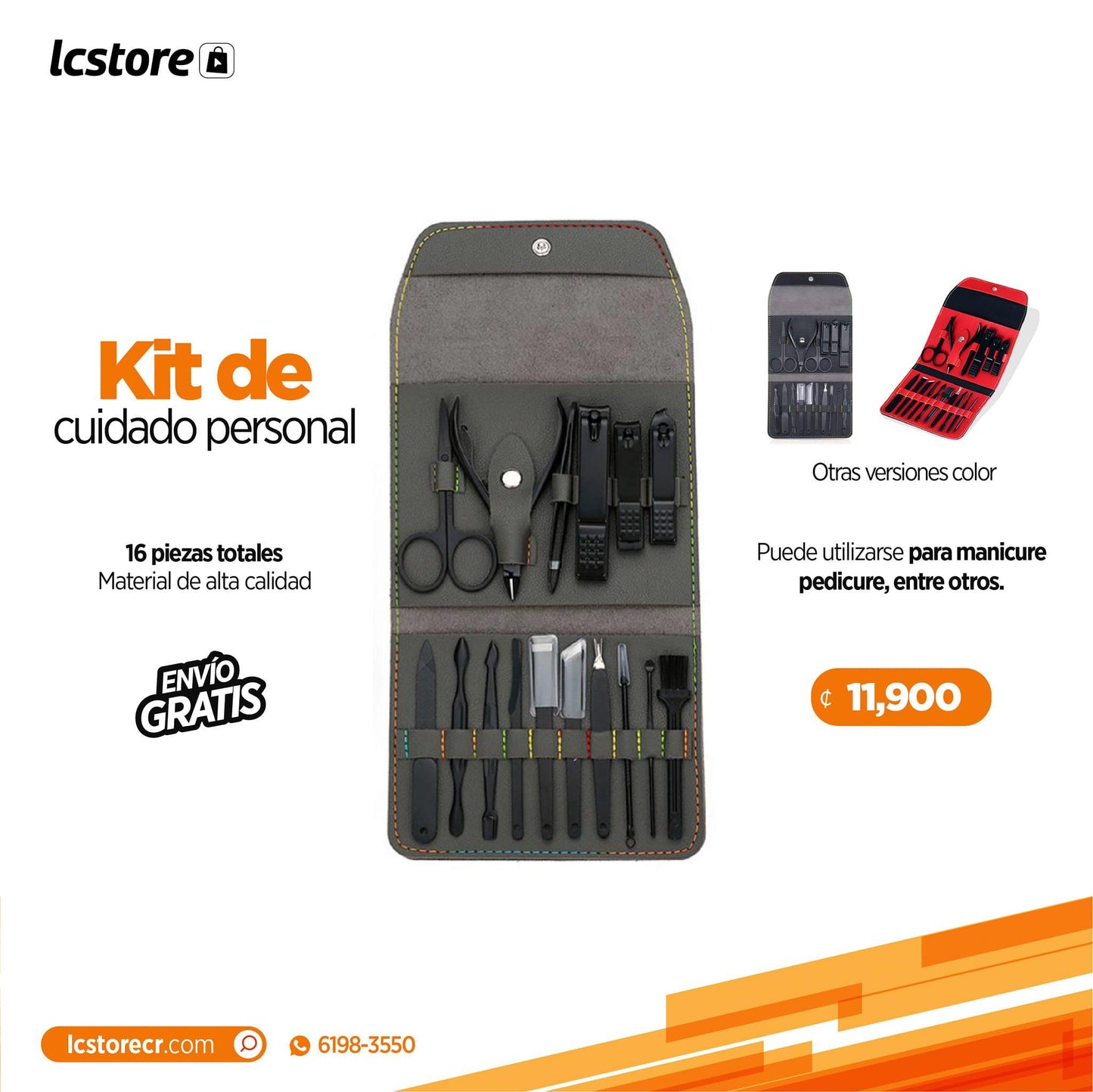 Kit de cuidado personal 16 piezas