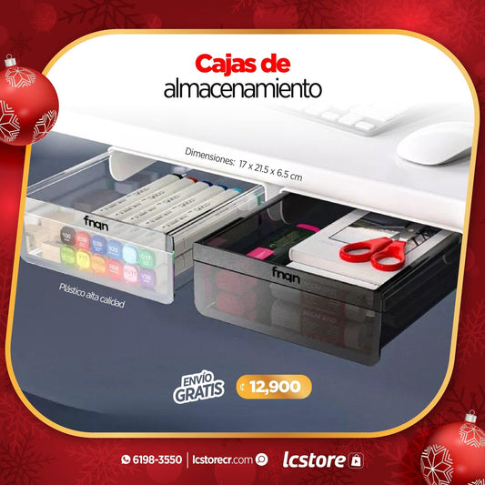 2 Cajas de almacenamiento tipo cajón invisible - LC Store