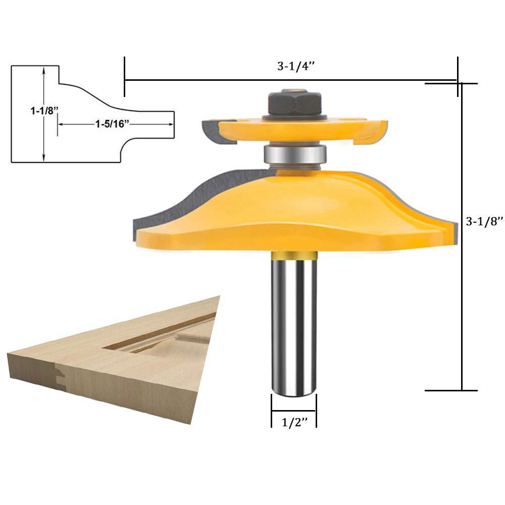 Fresas Router de 1/2 para puertas 45°