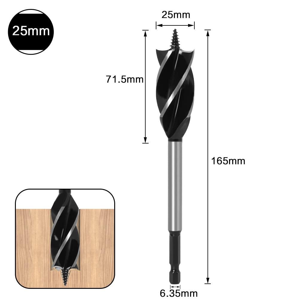 Juego de 8 brocas de acero de alto carbono para madera