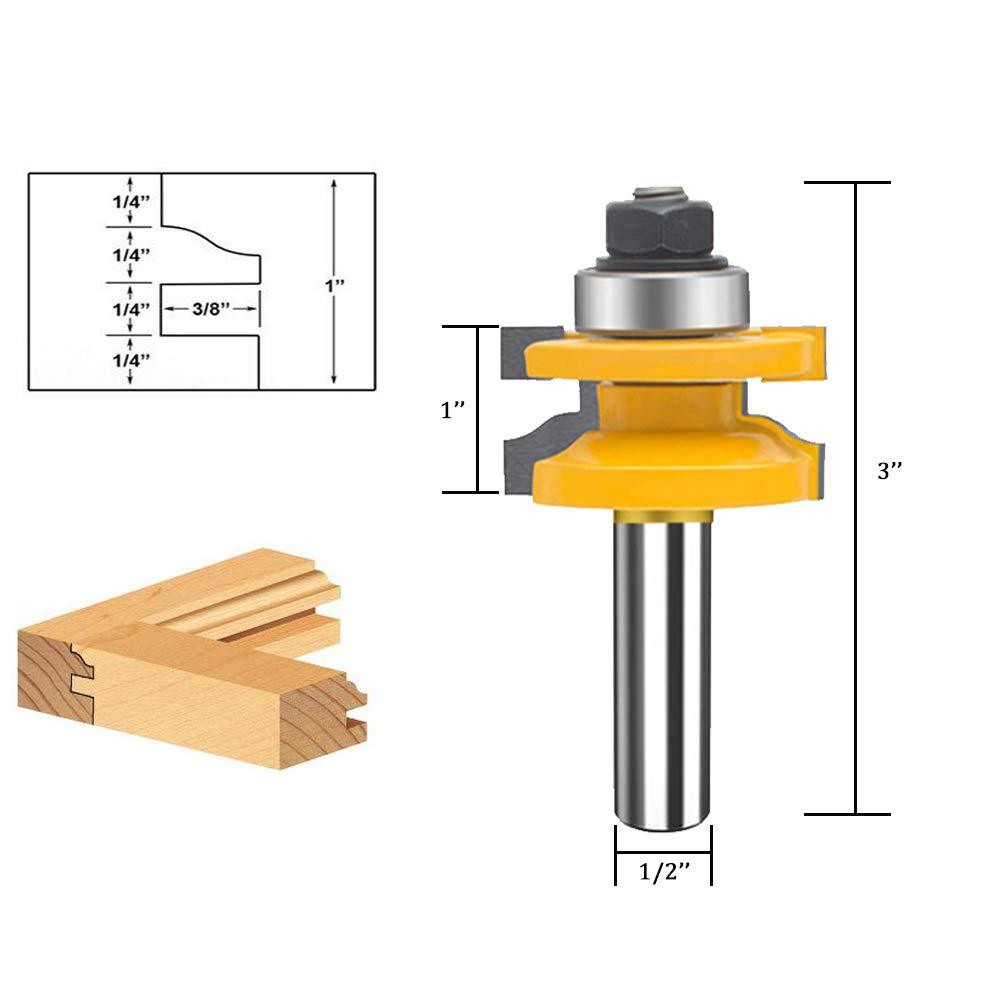 Fresas Router de 1/2 para puertas 45°