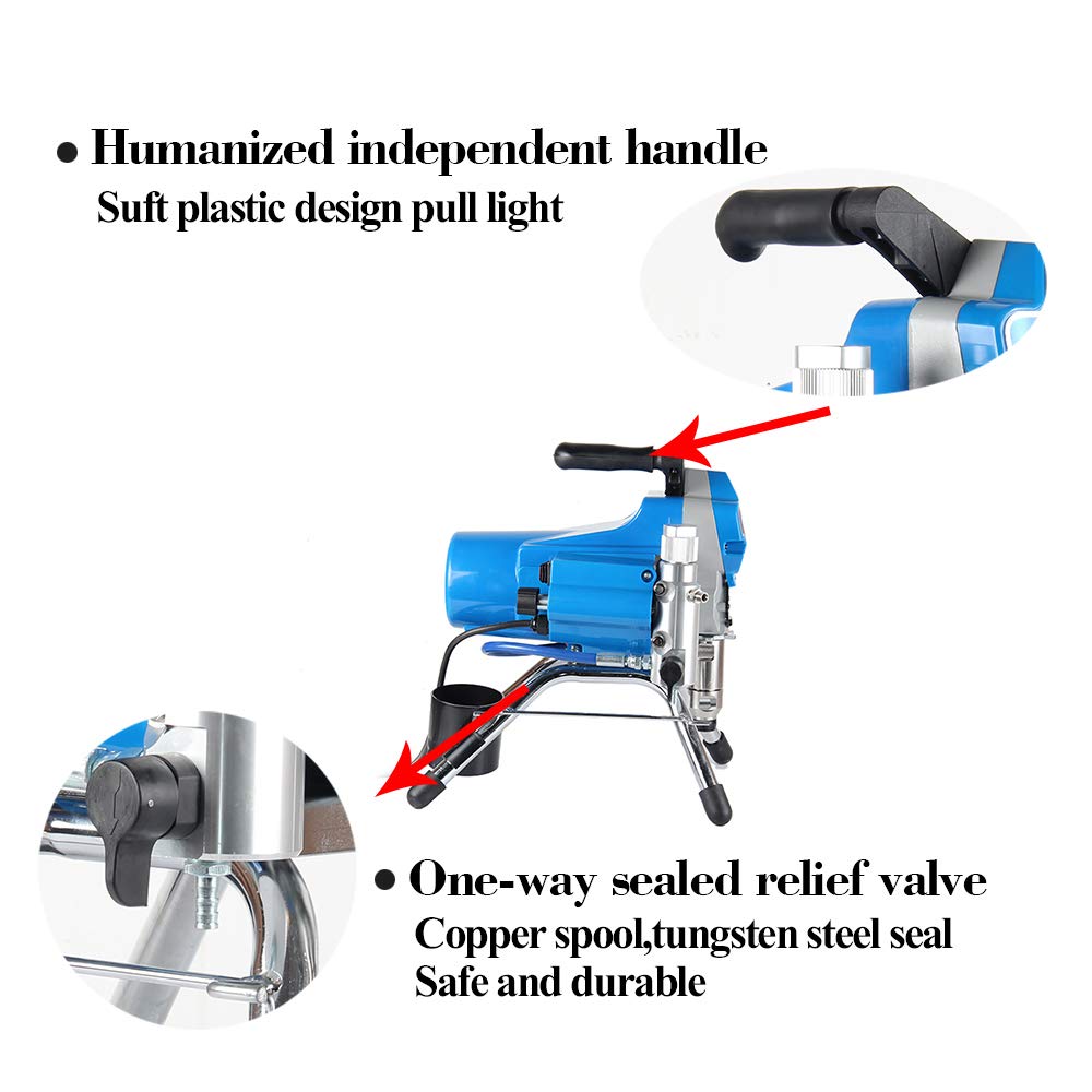 Pulverizador de Pintura Eléctrico 3000PSI 110V Sin Aire - 2200W