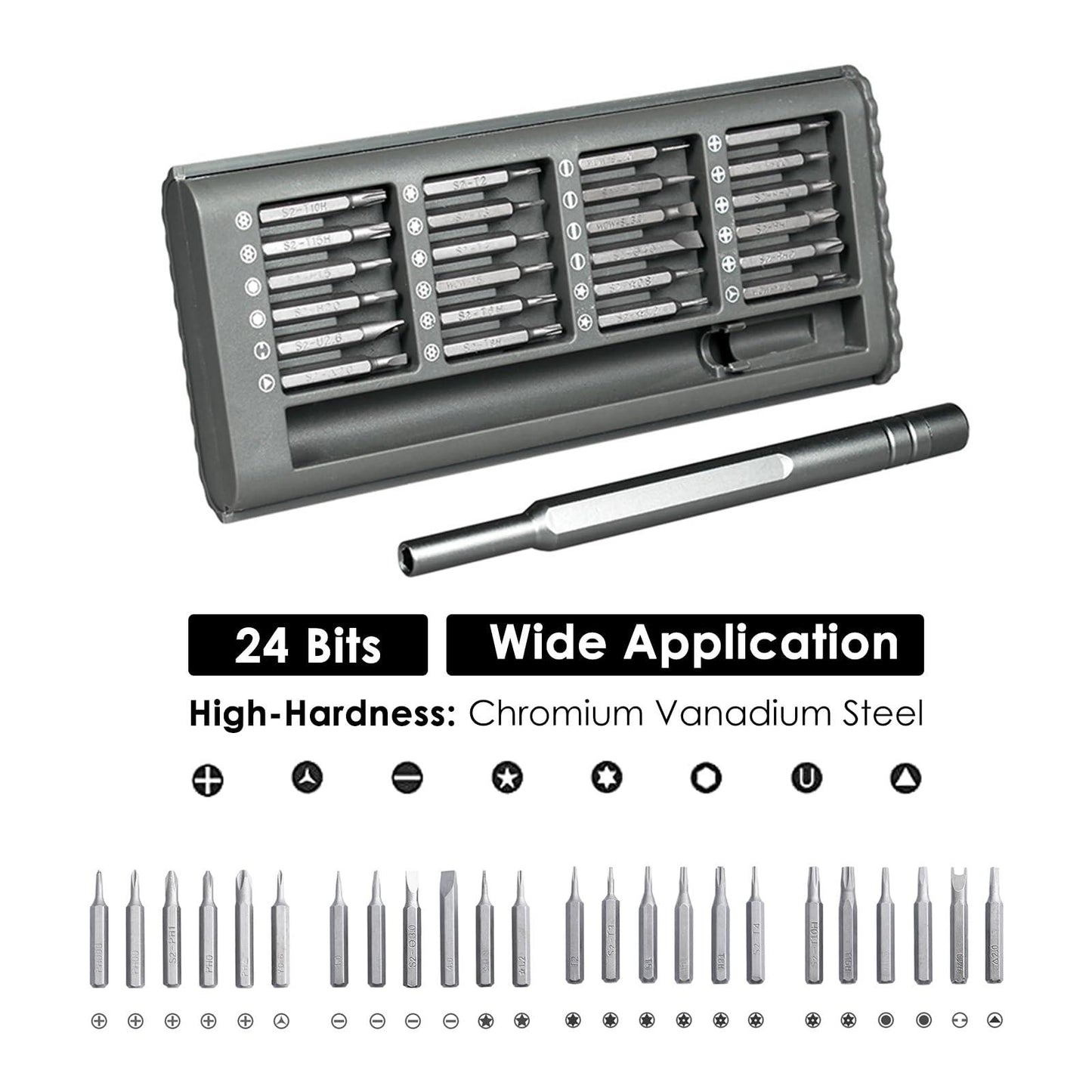 Kit destornillador 24 en 1