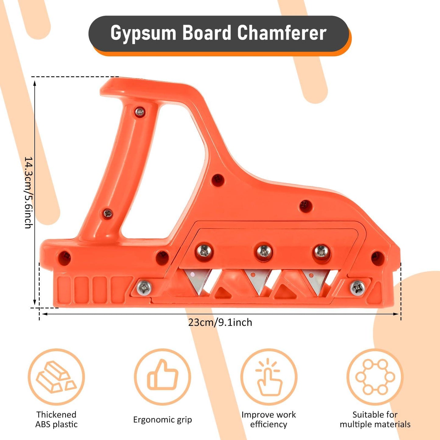 Herramienta de cepillado de tableros para construcción (gypsum, yeso y más)