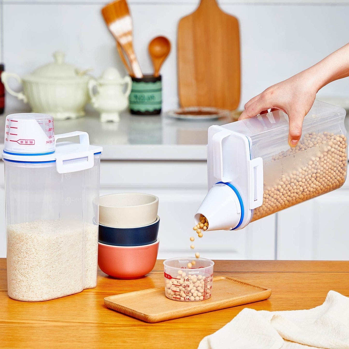 Pack de 6 + 1 de Regalía -  Recipientes herméticos de 2kg para alimentos