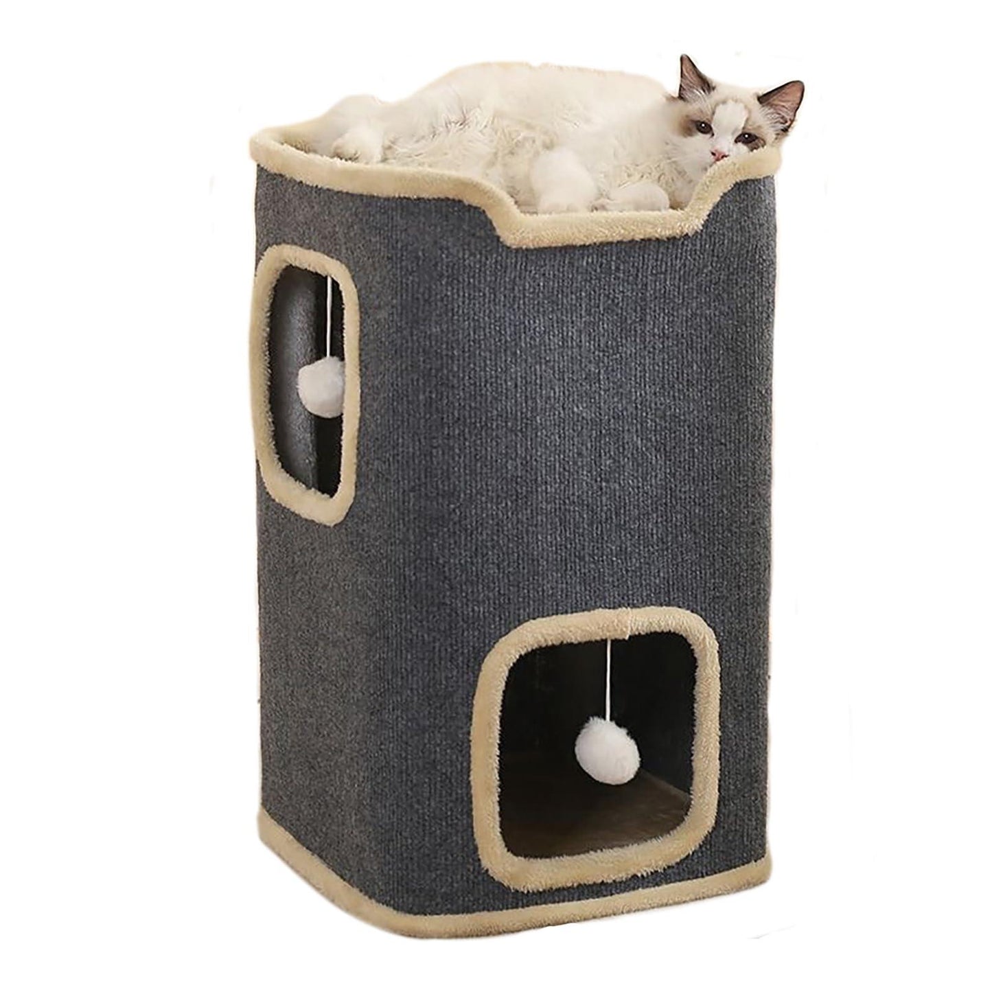 Casa para gatos de 3 pisos