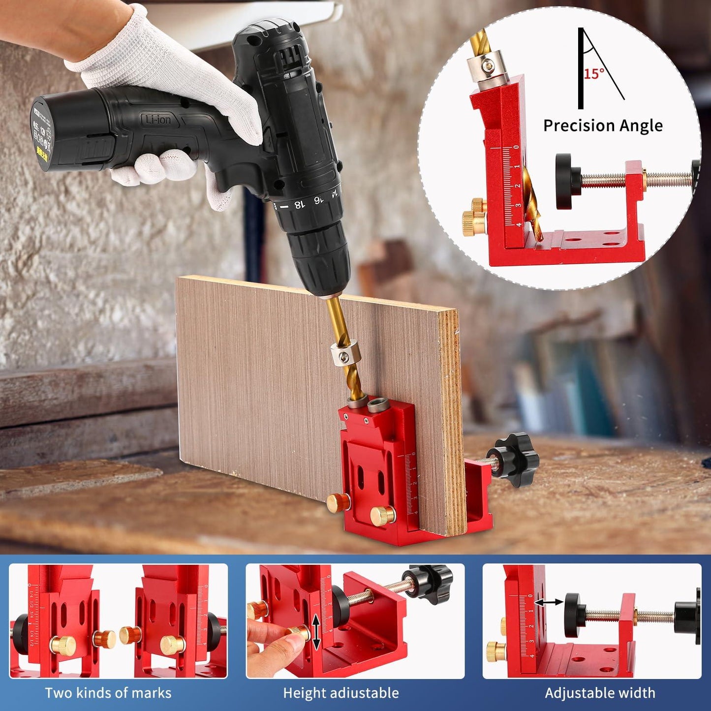 Herramienta para hacer agujeros - Pocket Hole Jig