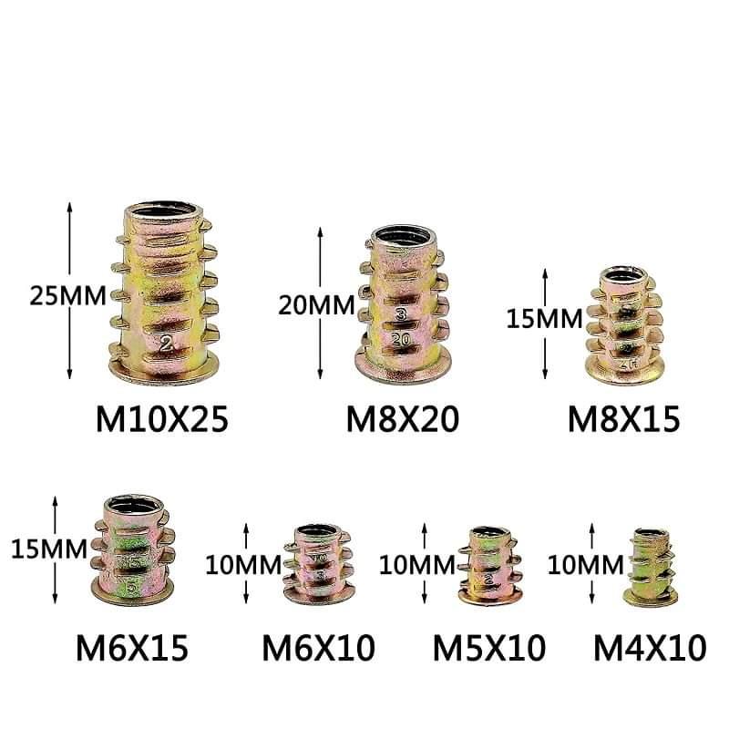 Surtido de tuercas de cabeza hexagonal