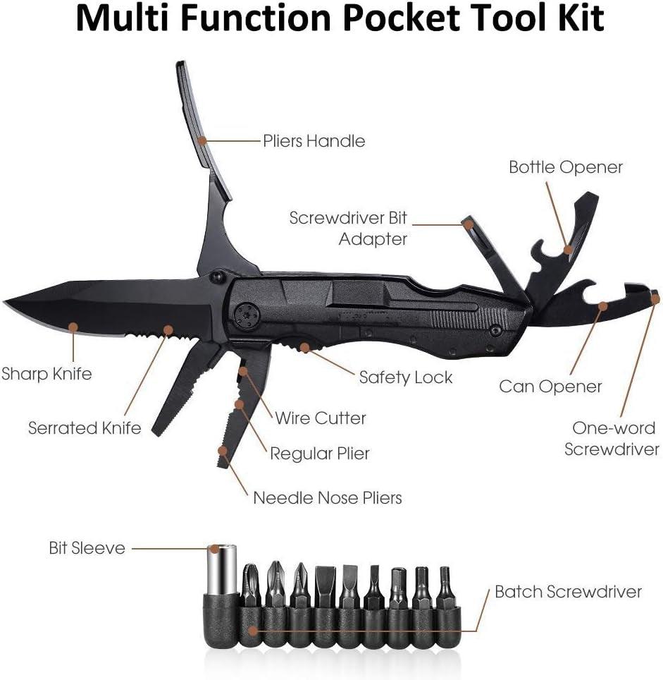 Cuchillo táctico multiherramienta 9 en 1